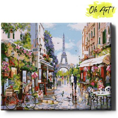 VARMACON Obraz Malowanie Po Numerach 40X50 Cm / Uliczki W Paryżu / Oh Art VARMACON Obraz Malowanie Po Numerach 40X50 Cm / Uliczki W Paryżu / Oh Art