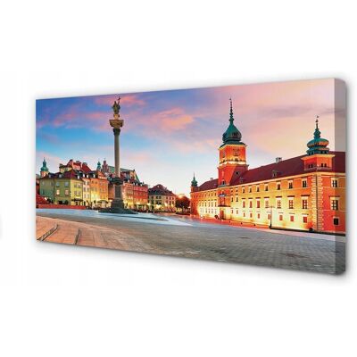 Inny producent Obraz na płótnie Warszawa wschód słońca 120x60 cm Inny producent Obraz na płótnie Warszawa wschód słońca 120x60 cm