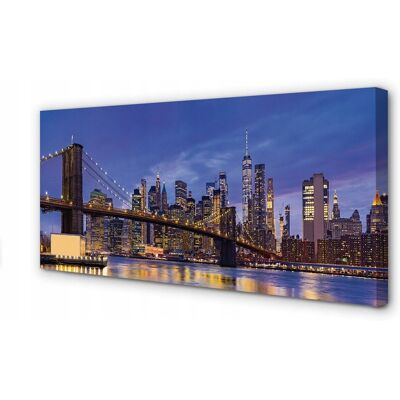 Inny producent Obraz płótno CANVAS Most panorama zachód słońca 120x60 Inny producent Obraz płótno CANVAS Most panorama zachód słońca 120x60