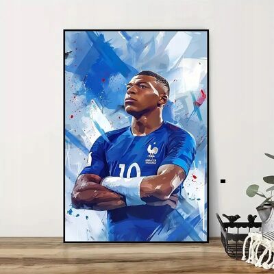 Inny producent Plakat A3 w ramie Kylian Mbappe dekoracja pokoju Art Piłka nożna sport Inny producent Plakat A3 w ramie Kylian Mbappe dekoracja pokoju Art Piłka nożna sport