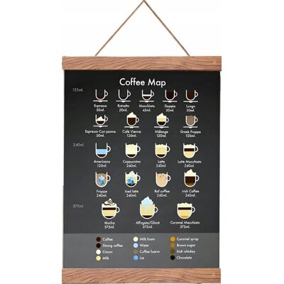 Inny producent PLAKAT KAWOWY 20X30CM OBRAZ PLANSZA PRZEWODNIK KARTY PREZENT RAMA Inny producent PLAKAT KAWOWY 20X30CM OBRAZ PLANSZA PRZEWODNIK KARTY PREZENT RAMA