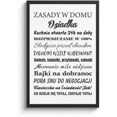 Inny producent Plakat w ramce Dzień Babci i Dziadka a3 prezent PR 628 Inny producent Plakat w ramce Dzień Babci i Dziadka a3 prezent PR 628
