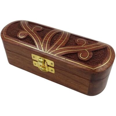 GiftDeco Podłużne Pudełko Drewniane - Se19; 15,2 X 5,1 Cm GiftDeco Podłużne Pudełko Drewniane - Se19; 15,2 X 5,1 Cm
