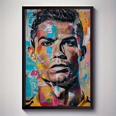 Inny producent Ronaldo Plakat A3 w ramie Ellivex dekoracja pokoju Piłka nożna sport CR7 Inny producent Ronaldo Plakat A3 w ramie Ellivex dekoracja pokoju Piłka nożna sport CR7
