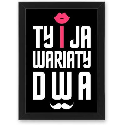 Inny producent Śmieszny prezent ramka A3 plakat Walentynki kobiet PR 632 Inny producent Śmieszny prezent ramka A3 plakat Walentynki kobiet PR 632