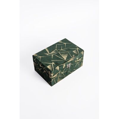 ART Szkatułka na biżuterię welur Zielona 20,5x11x9,5cm ART Szkatułka na biżuterię welur Zielona 20,5x11x9,5cm