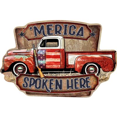 ART Szyld 3D, 19 x 30, Merica Spoken, PREZENT, HIT ART Szyld 3D, 19 x 30, Merica Spoken, PREZENT, HIT