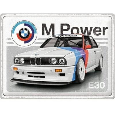 Duży znak BMW M Power E30 - 30x40cm - Znak Duży znak BMW M Power E30 - 30x40cm - Znak