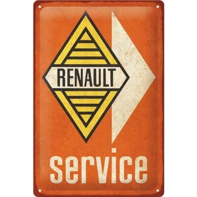 ART Tablica szyld RENAULT SERVICE szyld plakat blacha metal 20x30 ART Tablica szyld RENAULT SERVICE szyld plakat blacha metal 20x30