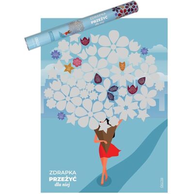 Zdrapka Przeżyć dla Niej plakat bucket list mapa Froster Zdrapka Przeżyć dla Niej plakat bucket list mapa Froster