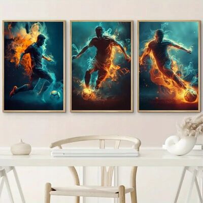 Inny producent Zestaw trzech Plakatów 50x40 cm Art Plakaty Ellivex Piłkarze Sport BEZ RAMY Inny producent Zestaw trzech Plakatów 50x40 cm Art Plakaty Ellivex Piłkarze Sport BEZ RAMY