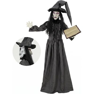 Homcom Animowana Czarownica Halloween 180 Cm Z Podświetlanymi Oczami Homcom Animowana Czarownica Halloween 180 Cm Z Podświetlanymi Oczami