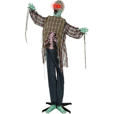 Homcom Animowany Zombie Na Halloween 170 Cm Z Aktywacją Dźwiękiem I Dotykiem Homcom Animowany Zombie Na Halloween 170 Cm Z Aktywacją Dźwiękiem I Dotykiem