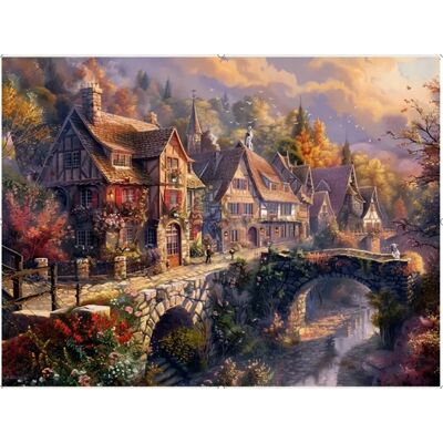 Norimpex Malowanie Po Numerach Domy W Górach Miasteczko Nad Rzeką 40X50 Cm Na Ramie Norimpex Malowanie Po Numerach Domy W Górach Miasteczko Nad Rzeką 40X50 Cm Na Ramie