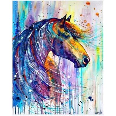 Norimpex Malowanie Po Numerach Malowany Abstrakcyjny Koń 40X50 Cm Na Ramie Kreatywne Norimpex Malowanie Po Numerach Malowany Abstrakcyjny Koń 40X50 Cm Na Ramie Kreatywne