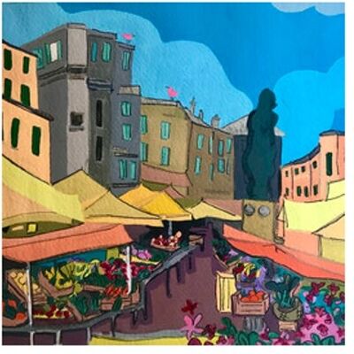 Norimpex Malowanie Po Numerach Targ Z Kwiatami 50X40 Cm Z Ramą Kreatywne Norimpex Malowanie Po Numerach Targ Z Kwiatami 50X40 Cm Z Ramą Kreatywne