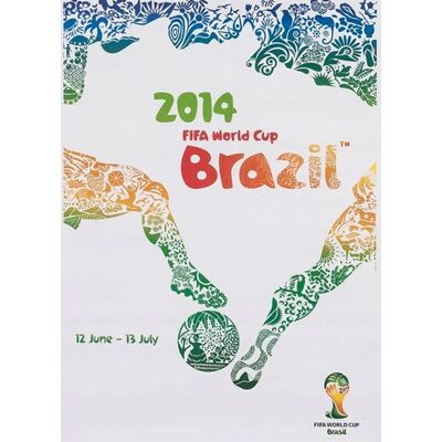 Plakat Mistrzostwa Świata Fifa World Cup Brazylia 2014 - Licencjonowany Plakat Mistrzostwa Świata Fifa World Cup Brazylia 2014 - Licencjonowany