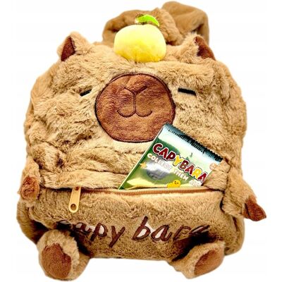 Inny producent 2w1 Puchaty plecak maskotka KAPIBARA Capybara - pluszowy, kawaii, prezent Inny producent 2w1 Puchaty plecak maskotka KAPIBARA Capybara - pluszowy, kawaii, prezent