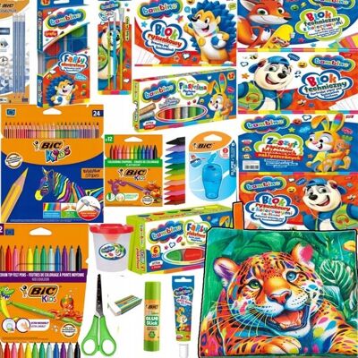 BIC BAMBINO WYPRAWKA SZKOLNA DO SZKOŁY DUŻY ZESTAW KLASA 13 RĘCZNIK GRATIS BIC BAMBINO WYPRAWKA SZKOLNA DO SZKOŁY DUŻY ZESTAW KLASA 13 RĘCZNIK GRATIS