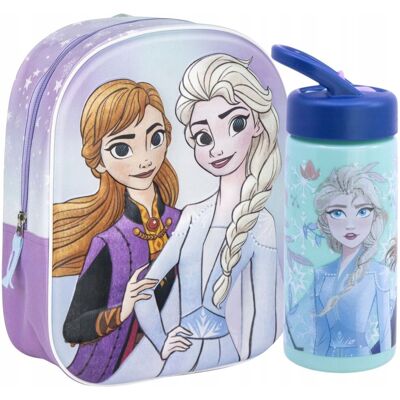inna (Inny) BIDON 410ML + PLECAK DZIECIĘCY PRZEDSZKOLNY 3D FROZEN KRAINA LODU 31cm inna (Inny) BIDON 410ML + PLECAK DZIECIĘCY PRZEDSZKOLNY 3D FROZEN KRAINA LODU 31cm