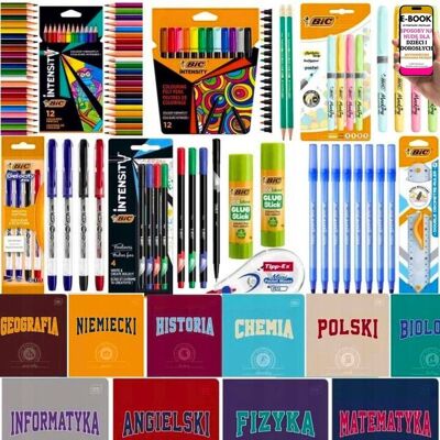 KOMPLETNY ZESTAW NA NOWY ROK SZKOLNY WYPRAWKA ZESTAW PRZYBORÓW SZKOLNYCH – BIC INTENSITY + INTERDRUK ZESZYTY – PREZENT DLA UCZNIA + EBOOK-3 KOMPLETNY ZESTAW NA NOWY ROK SZKOLNY WYPRAWKA ZESTAW PRZYBORÓW SZKOLNYCH – BIC INTENSITY + INTERDRUK ZESZYTY – PREZENT DLA UCZNIA + EBOOK-3