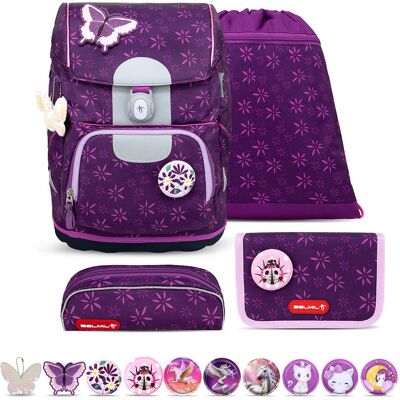 BELMIL Motion Purple Spring Zestaw tornistra szkolnego 4-częściowy BELMIL Motion Purple Spring Zestaw tornistra szkolnego 4-częściowy