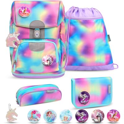 BELMIL Motion Rainbow Color Zestaw tornistra szkolnego 4-częściowy BELMIL Motion Rainbow Color Zestaw tornistra szkolnego 4-częściowy