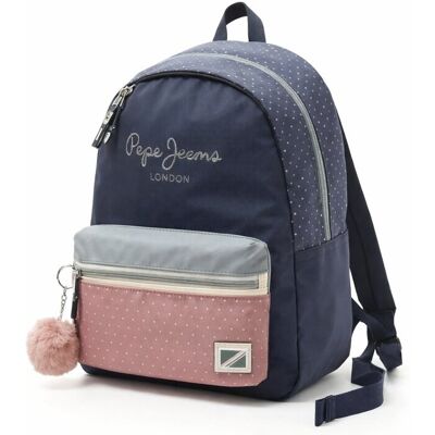 PEPE JEANS PLECAK SZKOLY DZIEWCZĘCY NA ZAMEK W GROSZKI KROPKI 45x35x17 1I4A PEPE JEANS PLECAK SZKOLY DZIEWCZĘCY NA ZAMEK W GROSZKI KROPKI 45x35x17 1I4A