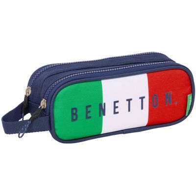 Safta Piórnik Podwójny Benetton Flag Granatowy 21 X 8 X 6 Cm Safta Piórnik Podwójny Benetton Flag Granatowy 21 X 8 X 6 Cm