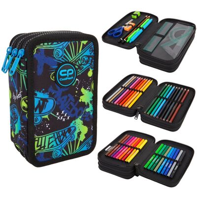 Patio Piórnik Potrójny Skate Night Jumper 3 Coolpack, 46 Elementów Patio Piórnik Potrójny Skate Night Jumper 3 Coolpack, 46 Elementów