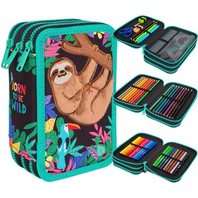 Coolpack Jumper 3 wildkid - 3 komory - 19.5 x 12.5 x 6.5 cm - piórnik Coolpack Jumper 3 wildkid - 3 komory - 19.5 x 12.5 x 6.5 cm - piórnik