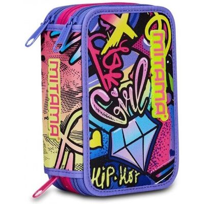 Piórnik Potrójny Z Wyposażeniem Hip-Hop Diamond Mitama Piórnik Potrójny Z Wyposażeniem Hip-Hop Diamond Mitama