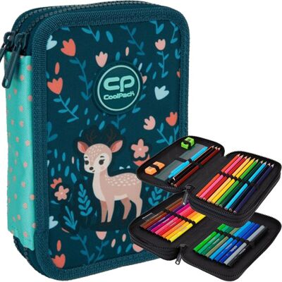 Patio Piórnik Szkolny Coolpack Jumper 2 Deer F066962 Dwukomorowy Z Wyposażeniem Jelonek, 36 Elementów Patio Piórnik Szkolny Coolpack Jumper 2 Deer F066962 Dwukomorowy Z Wyposażeniem Jelonek, 36 Elementów