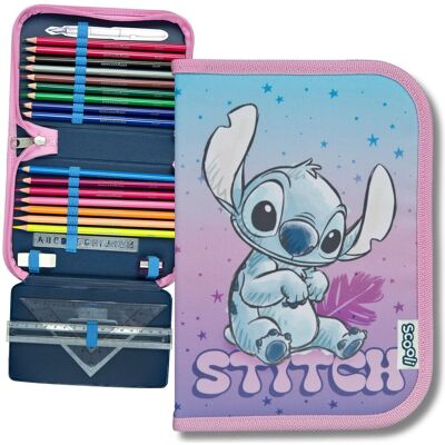 Undercover Piórnik Szkolny Stitch Z Wyposażeniem Kredki Przybory Szkolne Undercover Piórnik Szkolny Stitch Z Wyposażeniem Kredki Przybory Szkolne