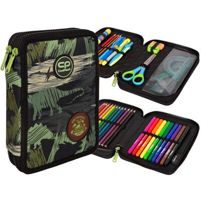 Patio Piórnik Z Wyposażeniem Dwukomorowy Dla Chłopca Coolpack Jumper Xl Adventure Park Dinozaury Zielony, 36 Elementów Patio Piórnik Z Wyposażeniem Dwukomorowy Dla Chłopca Coolpack Jumper Xl Adventure Park Dinozaury Zielony, 36 Elementów