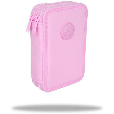 Patio Piórnik z wyposażeniem dwukomorowy dla dziewczynki CoolPack Jumper 2 Pastel Powde gładki różowy Patio Piórnik z wyposażeniem dwukomorowy dla dziewczynki CoolPack Jumper 2 Pastel Powde gładki różowy