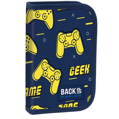 Derform Piórnik Z Wyposażeniem Jednokomorowy Dla Chłopca, Sw 110 Backup, Gaming, Granatowy Derform Piórnik Z Wyposażeniem Jednokomorowy Dla Chłopca, Sw 110 Backup, Gaming, Granatowy