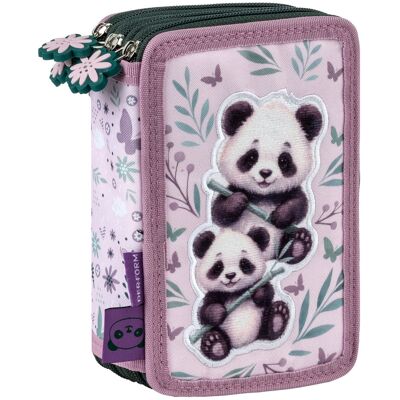 Derform Piórnik Z Wyposażeniem Trójkomorowy Dla Dziewczynki, Panda, Różowy, 43 Elementów Derform Piórnik Z Wyposażeniem Trójkomorowy Dla Dziewczynki, Panda, Różowy, 43 Elementów