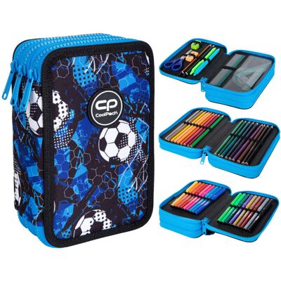 Patio Piórnik Z Wyposażeniem Trzykomorowy Dla Chłopca Coolpack Jumper 3 Piłka Nożna Ciemnoniebieski Patio Piórnik Z Wyposażeniem Trzykomorowy Dla Chłopca Coolpack Jumper 3 Piłka Nożna Ciemnoniebieski