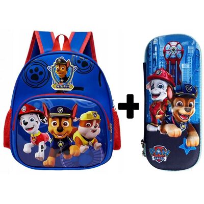 Jelly Pens Plecak Przedszkolny 2 Kieszenie Psi Patrol Szkolny Dla Chłopca + Piórnik Jelly Pens Plecak Przedszkolny 2 Kieszenie Psi Patrol Szkolny Dla Chłopca + Piórnik