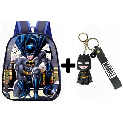 Jelly Pens Plecak Przedszkolny Dla Chłopca Dzieci Do Szkoły Batman Chłopięcy + Brelok Jelly Pens Plecak Przedszkolny Dla Chłopca Dzieci Do Szkoły Batman Chłopięcy + Brelok