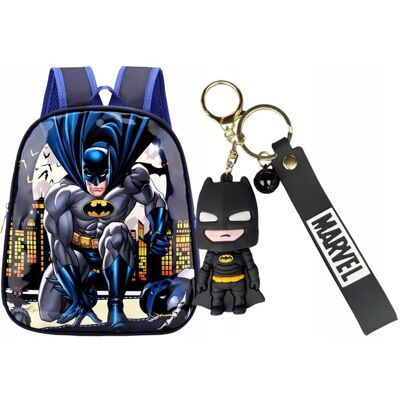 Jelly plecak przedszkolny dla chłopca dzieci do szkoły BATMAN chłopięcy + BRELOK Jelly plecak przedszkolny dla chłopca dzieci do szkoły BATMAN chłopięcy + BRELOK