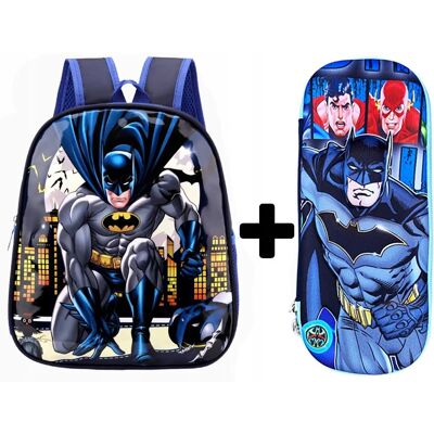 Jelly Pens Plecak Przedszkolny Szkolny Dla Chłopca Dzieci Do Szkoły Batman + Piórnik Jelly Pens Plecak Przedszkolny Szkolny Dla Chłopca Dzieci Do Szkoły Batman + Piórnik