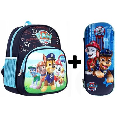 Jelly Pens Plecak Przedszkolny Szkolny Psi Patrol Do Szkoły Dla Chłopca + Piórnik 3D Jelly Pens Plecak Przedszkolny Szkolny Psi Patrol Do Szkoły Dla Chłopca + Piórnik 3D
