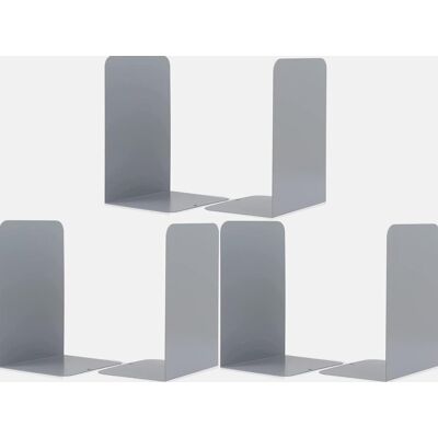 Inny producent PODPÓRKI KSIĄŻKI 3 PARY SZARE METALOWE ANTYPOŚLIZGOWE TRWAŁE STOJAKI Inny producent PODPÓRKI KSIĄŻKI 3 PARY SZARE METALOWE ANTYPOŚLIZGOWE TRWAŁE STOJAKI