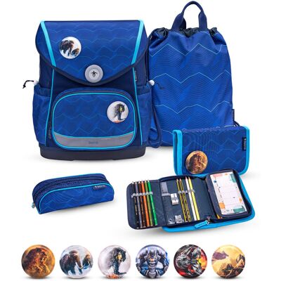BELMIL Premium Compact Plus Estate Blue – 5-częściowy zestaw szkolny BELMIL Premium Compact Plus Estate Blue – 5-częściowy zestaw szkolny