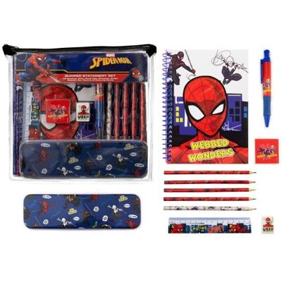 Pyramid Przybory Szkolne Zestaw Spiderman Piórnik Zeszyt Długopis Kredki Gumka 12el Pyramid Przybory Szkolne Zestaw Spiderman Piórnik Zeszyt Długopis Kredki Gumka 12el