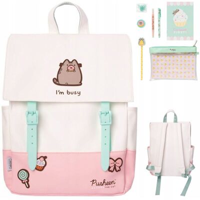 Grupoerik PUSHEEN plecak szkolny przybory szkolne zestaw dla dziecka zeszyt piórnik Grupoerik PUSHEEN plecak szkolny przybory szkolne zestaw dla dziecka zeszyt piórnik