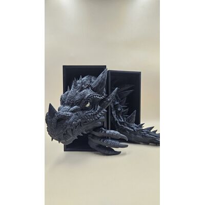 Inny producent Smok z ogonem podpórka na książki - czarny (Book Nook) Inny producent Smok z ogonem podpórka na książki - czarny (Book Nook)