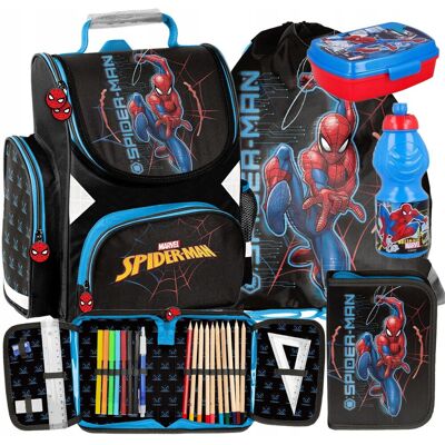 Paso Spidey 5w1 Tornister Szkolny Dla Chłopaka Spiderman Piórnik Worek Gimnastyczny Bidon Śniadaniówka Paso Spidey 5w1 Tornister Szkolny Dla Chłopaka Spiderman Piórnik Worek Gimnastyczny Bidon Śniadaniówka